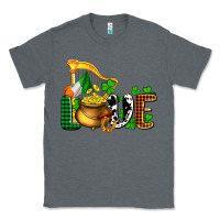 Charcoal Heather St. Patrick's Love and golds Classic Tee - OliviaCreatesArt