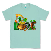 Seafoam St. Patrick's Love and golds Classic Tee - OliviaCreatesArt