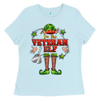 Baby Blue im the veteran elf Ladies Tee - FaDigitalArtStudio