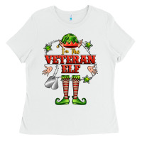 White im the veteran elf Ladies Tee - FaDigitalArtStudio