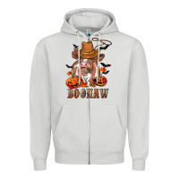 Dove Grey Boohaw Heifer Zipper Hoodie - RanaPortraitStore