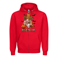 Red Boohaw Heifer Zipper Hoodie - RanaPortraitStore