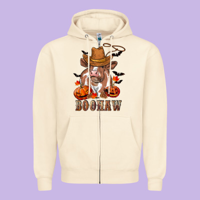 Boohaw Heifer Zipper Hoodie Designed By Ranaportraitstore