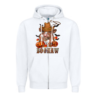 White Boohaw Heifer Zipper Hoodie - RanaPortraitStore