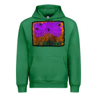 Emerald halloween spider web background Urban Hoodie - Jasminsmagicworld