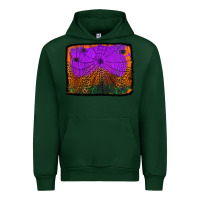 Foreset Green halloween spider web background Urban Hoodie - Jasminsmagicworld