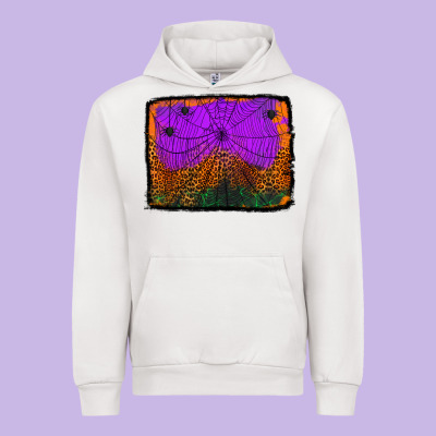 Halloween Spider Web Background Urban Hoodie Designed By Jasminsmagicworld