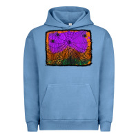 Pigment Pebble Blue halloween spider web background Urban Hoodie - Jasminsmagicworld