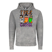 Cloud Rock trick or coffee Vintage Hoodie - CowhideDigitalArt