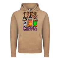 Vintage Coffee trick or coffee Vintage Hoodie - CowhideDigitalArt