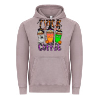 Vintage Zinc trick or coffee Vintage Hoodie - CowhideDigitalArt