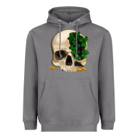 Storm St patrick's day Skull with clovers Heavyweight Hoodie - Jasminsmagicworld