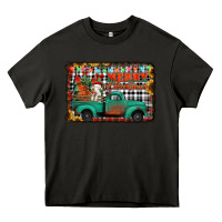 Asphalt merry christmas farm truck Heavy Core Tee - Jasminsmagicworld