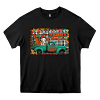 Black merry christmas farm truck Heavy Core Tee - Jasminsmagicworld