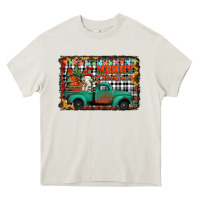 Cream merry christmas farm truck Heavy Core Tee - Jasminsmagicworld