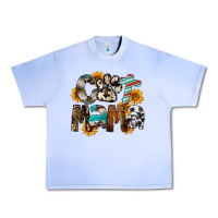 Grape Ice Cat  Mama Urban Heavy Tee - FaDigitalArtStudio