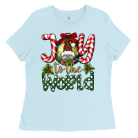 Baby Blue joy to the world Ladies Tee - BundleAndBundleShop