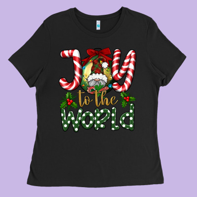 Joy To The World Ladies Tee Designed By Bundleandbundleshop