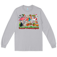 Moon Dust happy hallothanksmas flamingo Long Sleeve Tee - CowhideDigitalArt