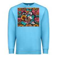Ocean Blue nurse hearts Premium Sweatshirt - Jasminsmagicworld