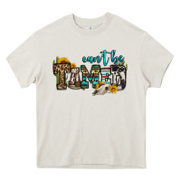 Cream can't be tamed bull skull Heavy Core Tee - OliviaCreatesArt