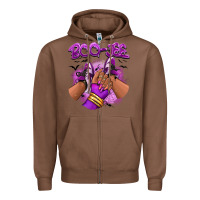 Chestnut Boo-jee Halloween afro sneakers Zipper Hoodie - RanaPortraitStore