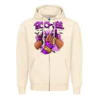 Sandshell Boo-jee Halloween afro sneakers Zipper Hoodie - RanaPortraitStore