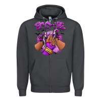 Smoke Boo-jee Halloween afro sneakers Zipper Hoodie - RanaPortraitStore