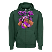 Sports Green Boo-jee Halloween afro sneakers Zipper Hoodie - RanaPortraitStore