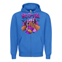 True Royal Boo-jee Halloween afro sneakers Zipper Hoodie - RanaPortraitStore