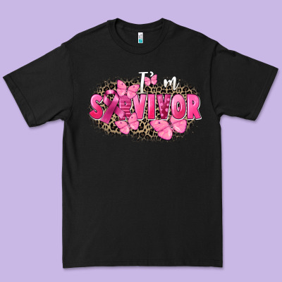 I' M Survivor Breast Cancer Premium Tee Designed By Fadigitalartstudio