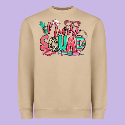 Nurse Squad Heavyweight Sweatshirt Designed By Ranaportraitstore