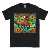 Black western horse sunflowers Classic Tee - Artiststas