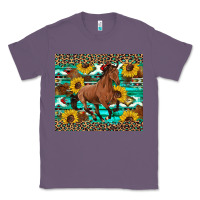 Lavender western horse sunflowers Classic Tee - Artiststas