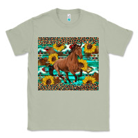 Matcha western horse sunflowers Classic Tee - Artiststas