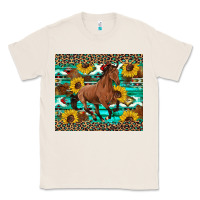 Natural western horse sunflowers Classic Tee - Artiststas