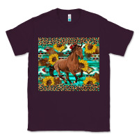 Plum western horse sunflowers Classic Tee - Artiststas