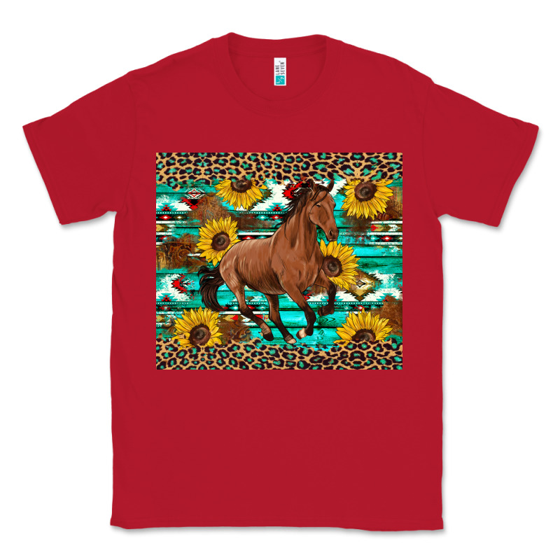 Western Horse Sunflowers Classic Tee by Artiststas | Teevron