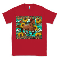 Red western horse sunflowers Classic Tee - Artiststas
