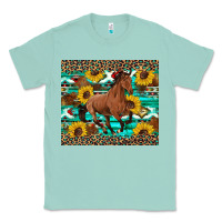 Seafoam western horse sunflowers Classic Tee - Artiststas