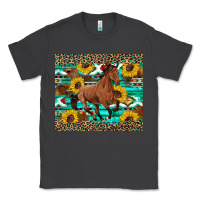Smoke western horse sunflowers Classic Tee - Artiststas