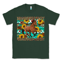 Sports Green western horse sunflowers Classic Tee - Artiststas