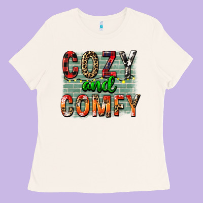 Cozy And Comfy Ladies Tee Designed By Fadigitalartstudio