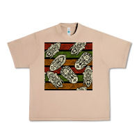 Burro african mask seamless pattern Urban Heavy Tee - BundleAndBundleShop
