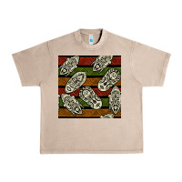 French Oak african mask seamless pattern Urban Heavy Tee - BundleAndBundleShop