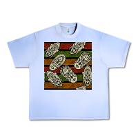 Grape Ice african mask seamless pattern Urban Heavy Tee - BundleAndBundleShop