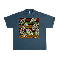 Midnight Navy african mask seamless pattern Urban Heavy Tee - BundleAndBundleShop
