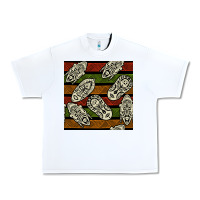 White african mask seamless pattern Urban Heavy Tee - BundleAndBundleShop
