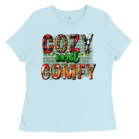 Baby Blue cozy and comfy Ladies Tee - FaDigitalArtStudio