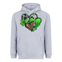 Heather Grey St. Patrick's Day hearts Heavyweight Hoodie - Jasminsmagicworld